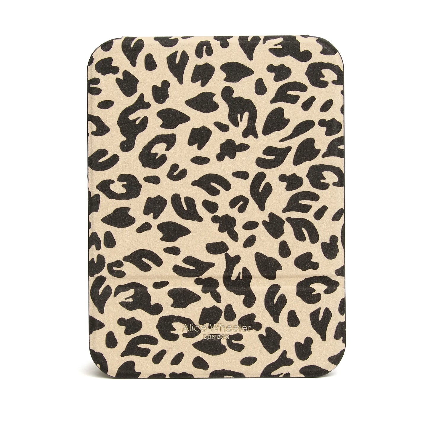 Alice Wheeler Folding Travel Mirror Leopard