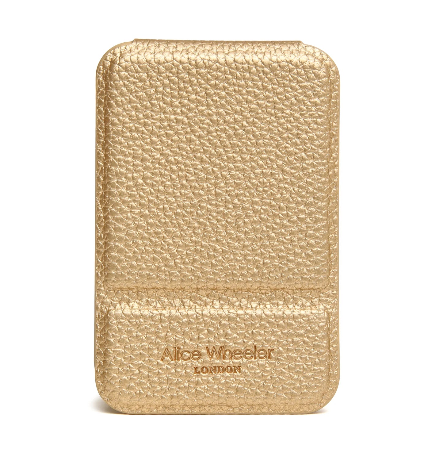 Alice Wheeler Mini Folding Travel Mirror Gold
