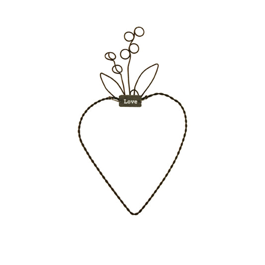 Small Metal Hanging Heart Love