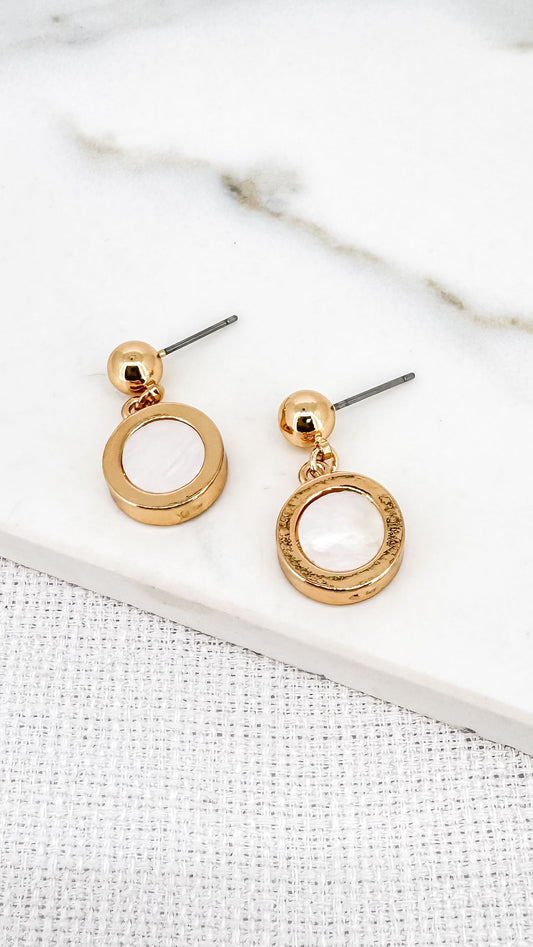 Gold & Pearl Small Stud Earrings