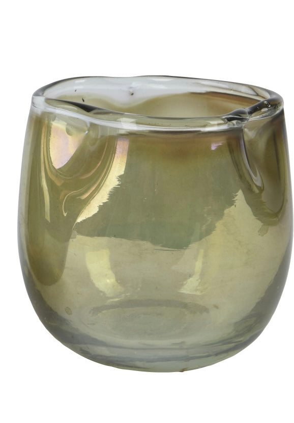 Rustic Glass Tea Light Holder