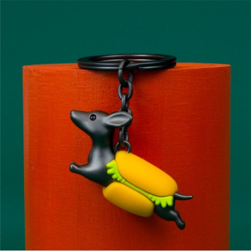 Metalmorphose Keyring ‘Hotdog’ Daschund