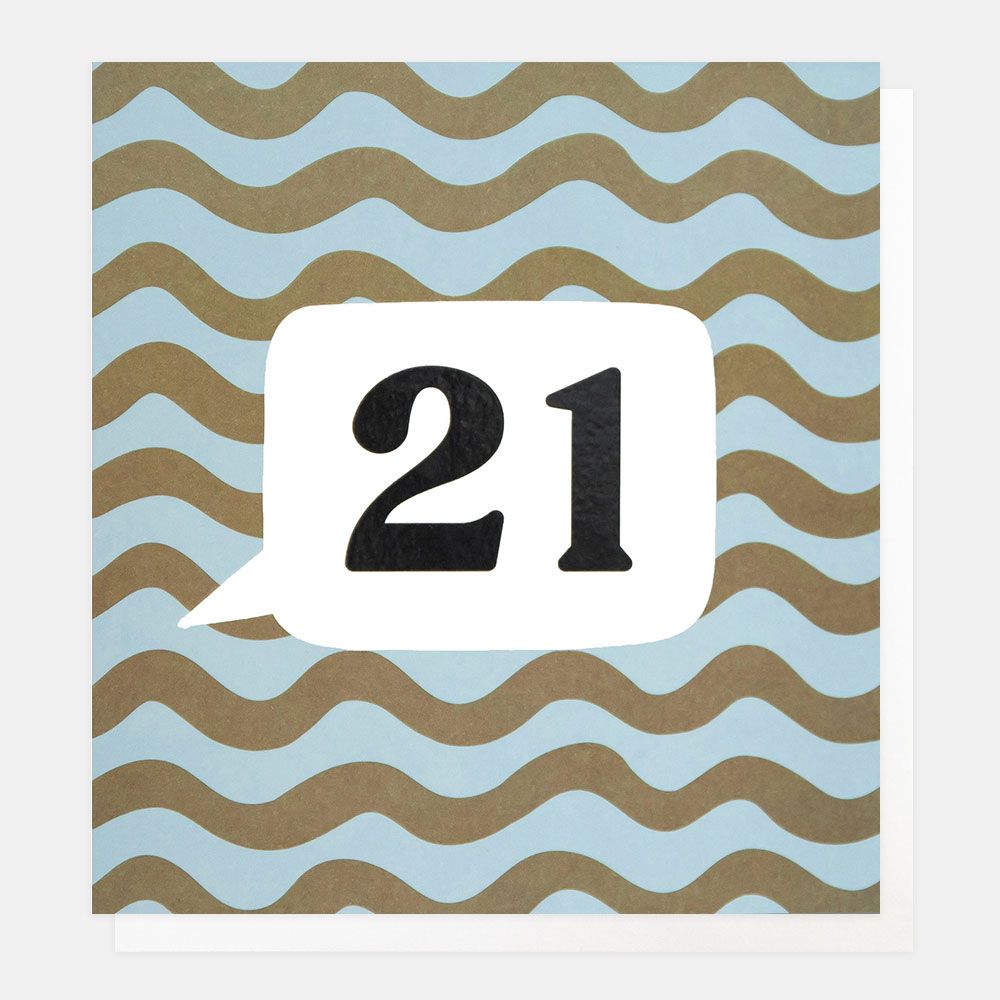 21st Birthday Greetings Card
