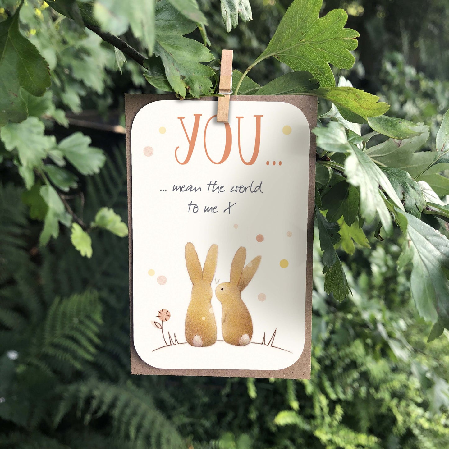 Little Keepsake Card You Mean The World To Me