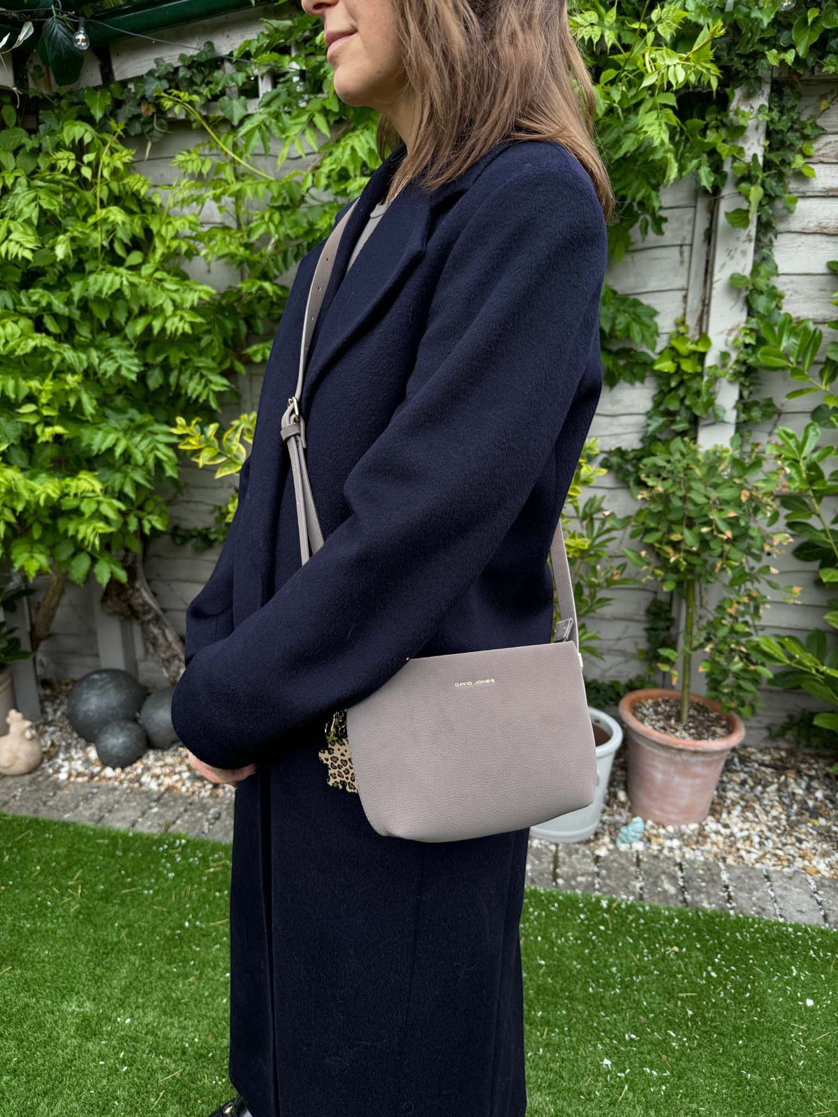 David Jones Simple Crossbody Bag Mist Moss