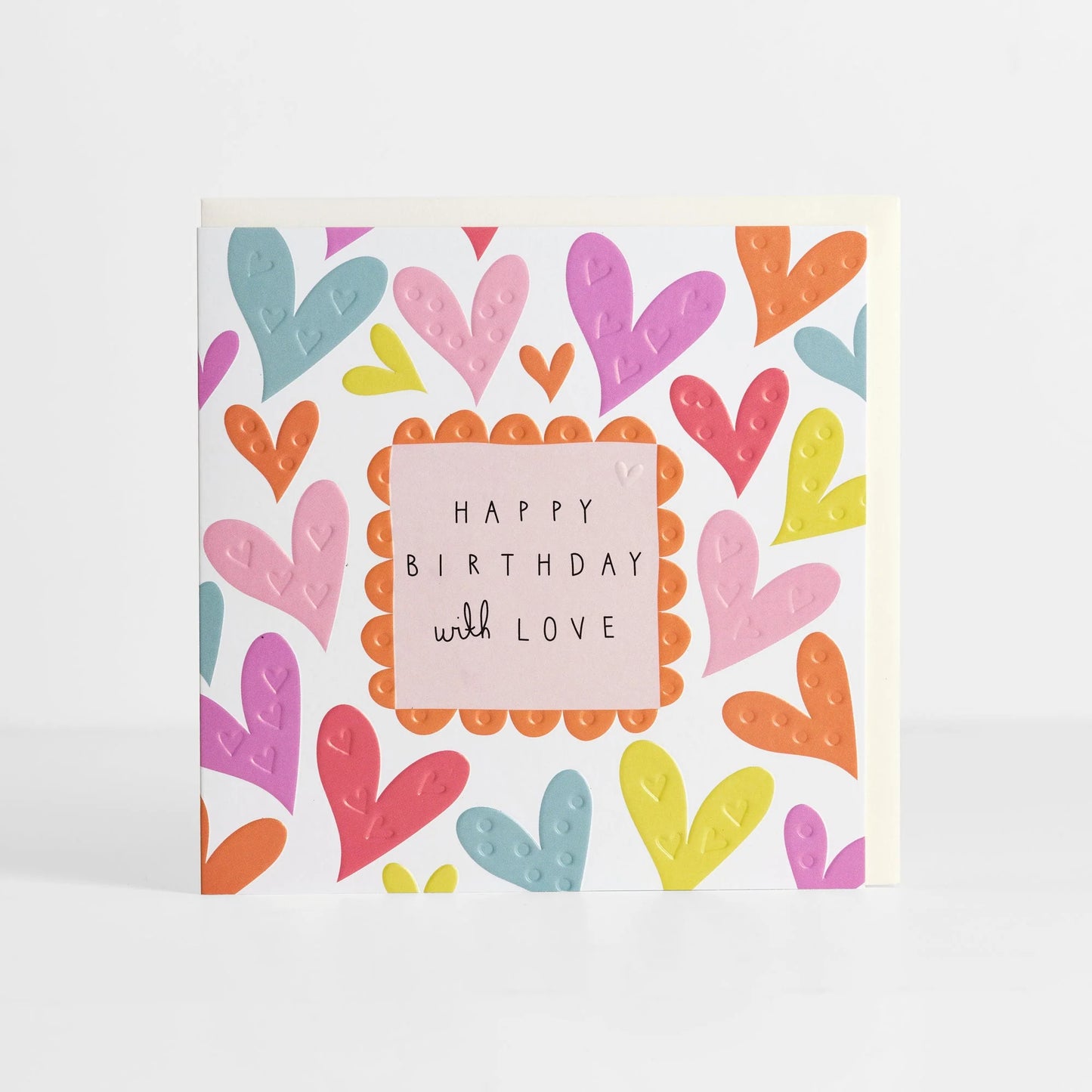 Birthday Hearts Greetings Card