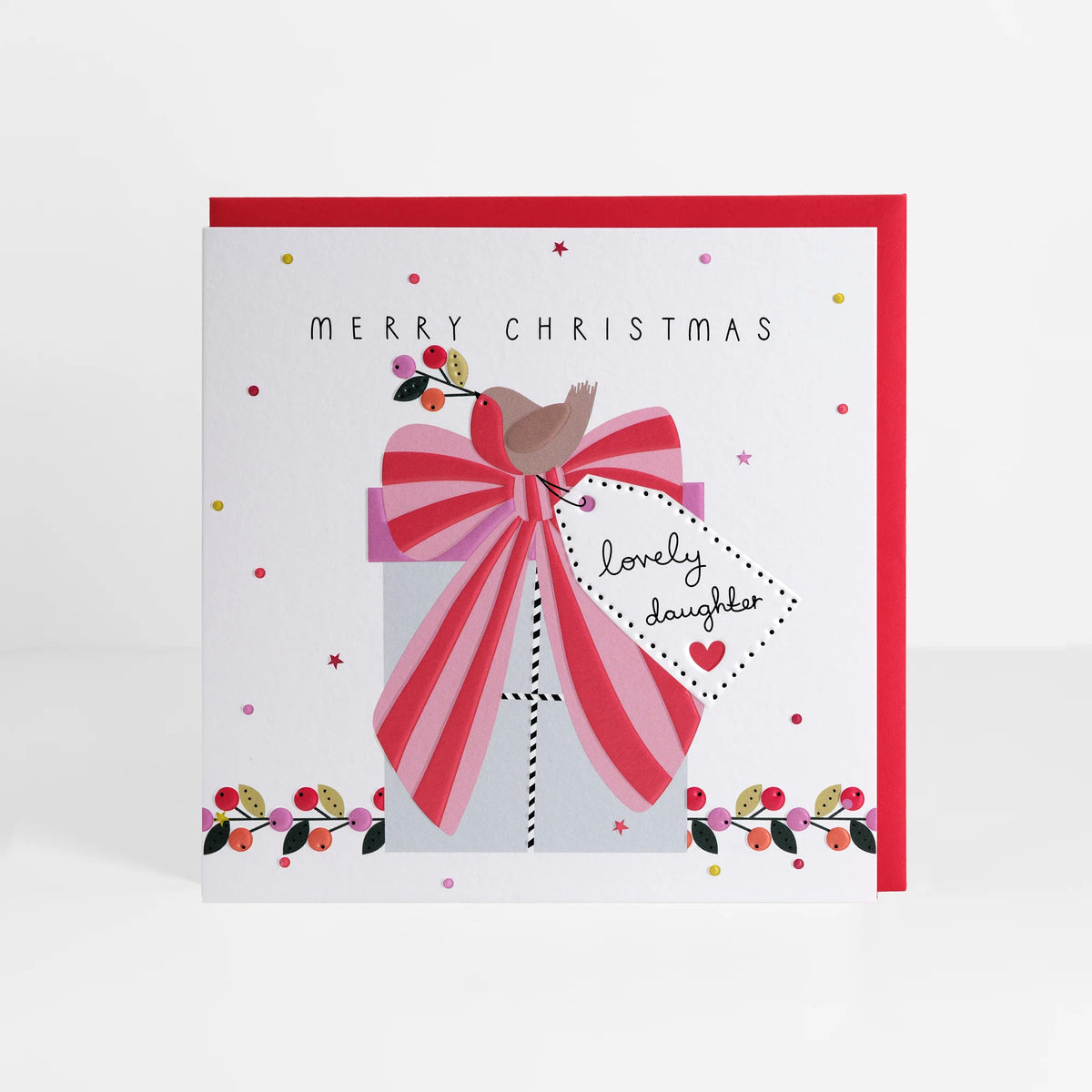 Lovely Daughter Christmas Greetings Card