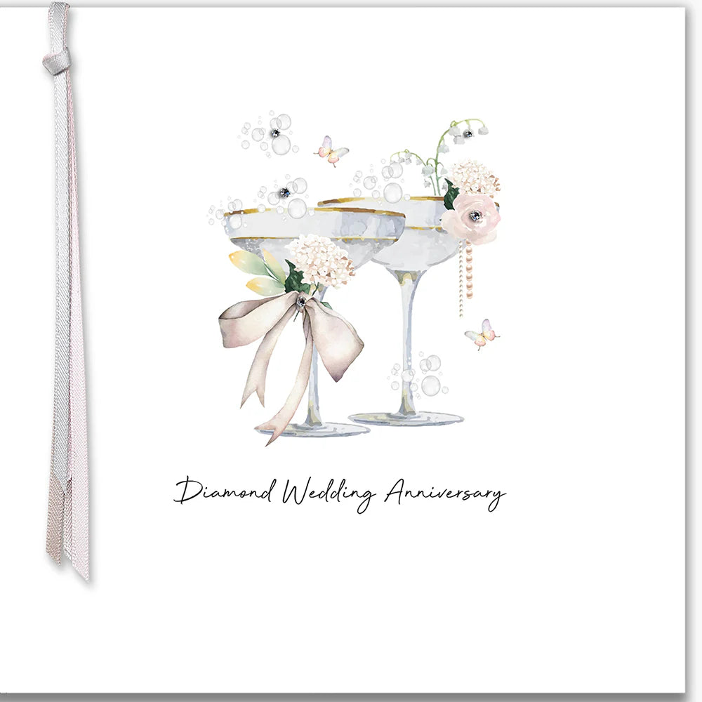 Diamond Wedding Anniversary Greetings Card