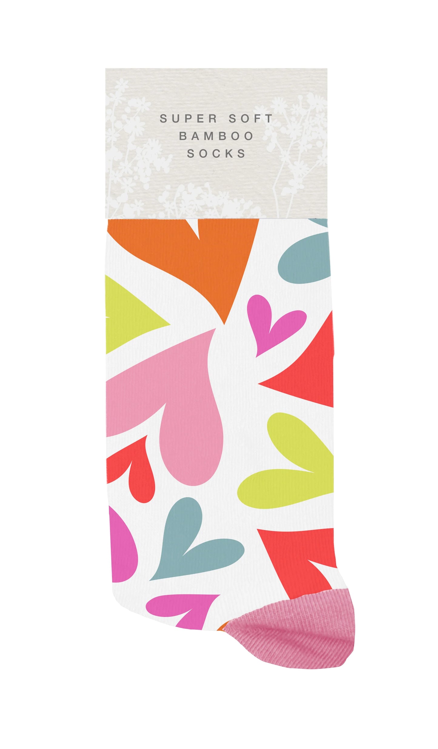 Colourful Hearts Bamboo Socks