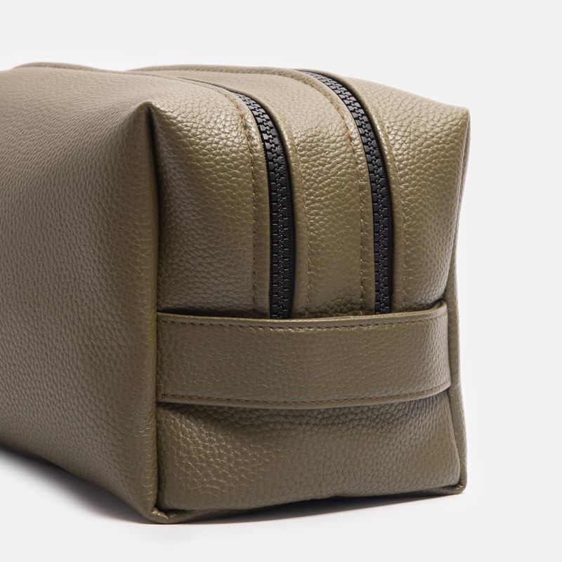 Mens Large Travel Wash Bag Olive Green