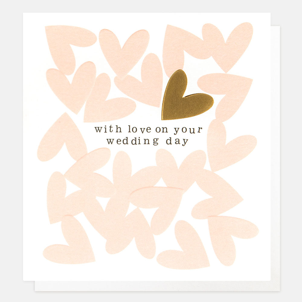 Hearts Wedding Greetings Card