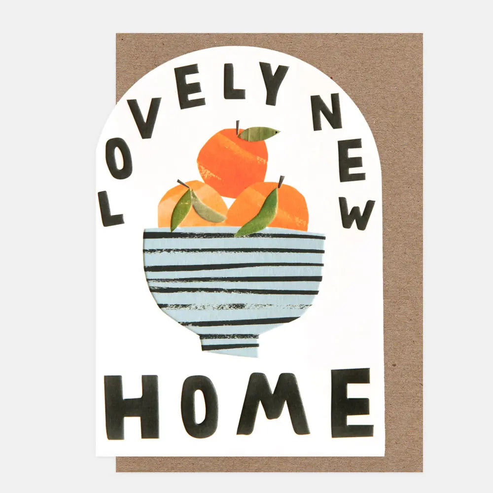 Bowl Of Oranges New Home Greetings Card