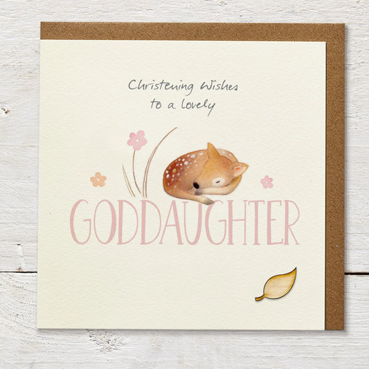 Goddaughter Christening Greetings Card