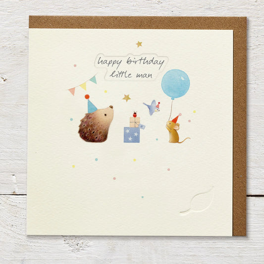 Happy Birthday Little Man Greeting Card