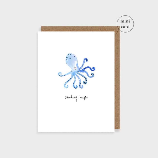 Octopus Mini Greetings Card