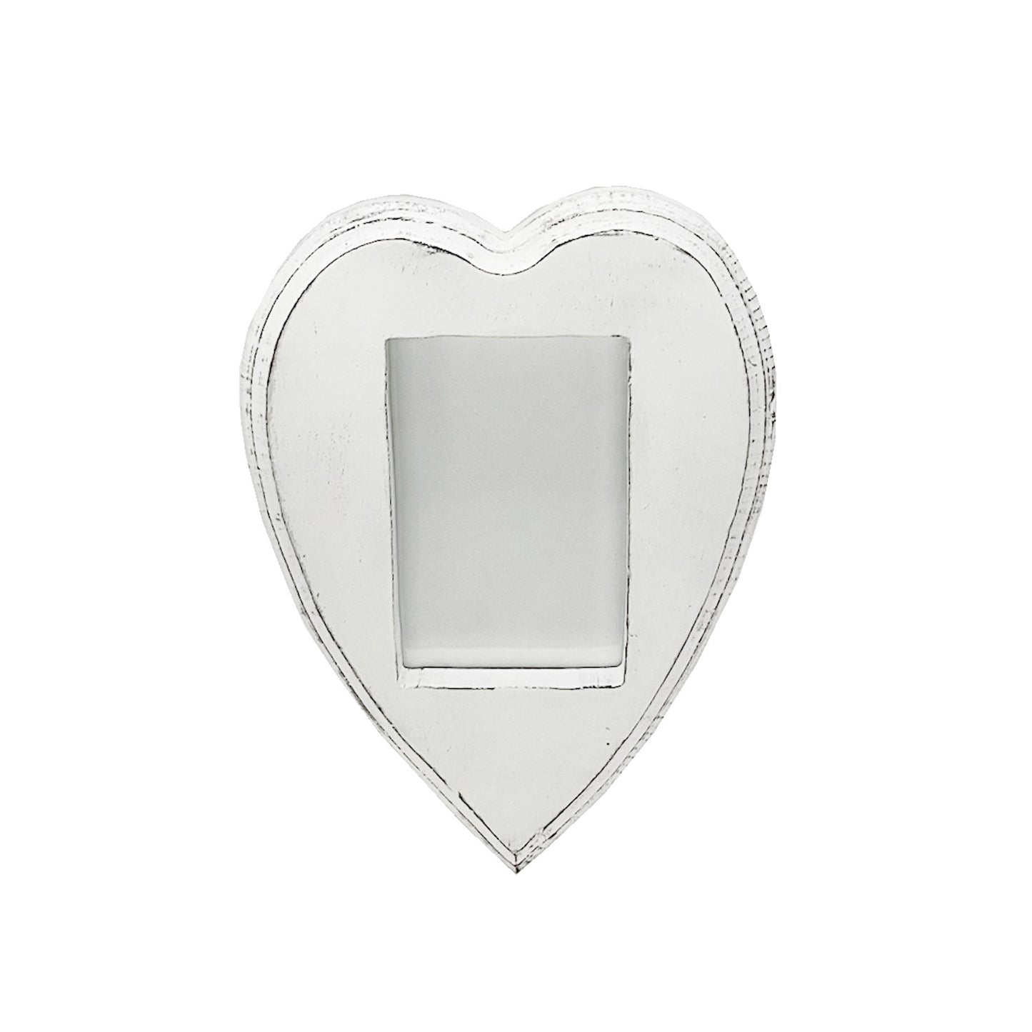 Wooden Heart Cut Out Photo Frame