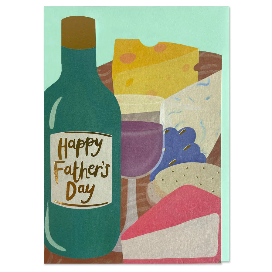 Happy Fathers Day Wine Greetings Card