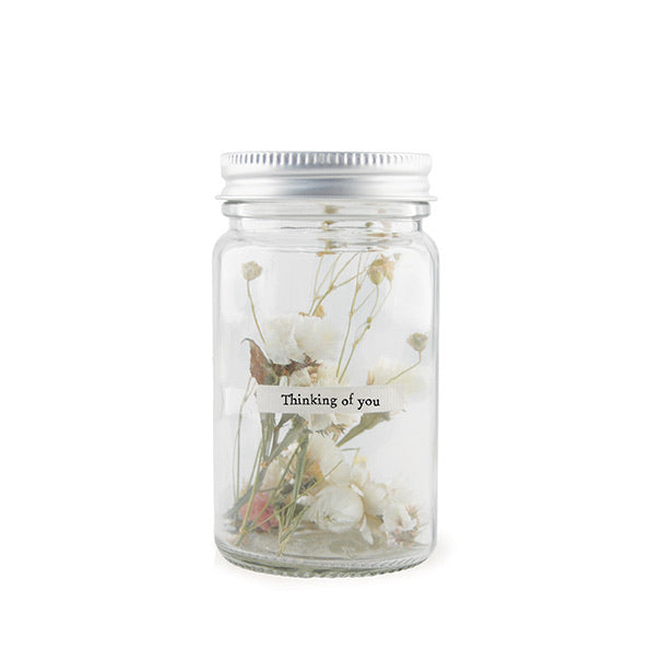 Jar of Dried Flowers Thinking of You