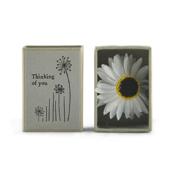 Dried Flower Matchbox Thinking of You