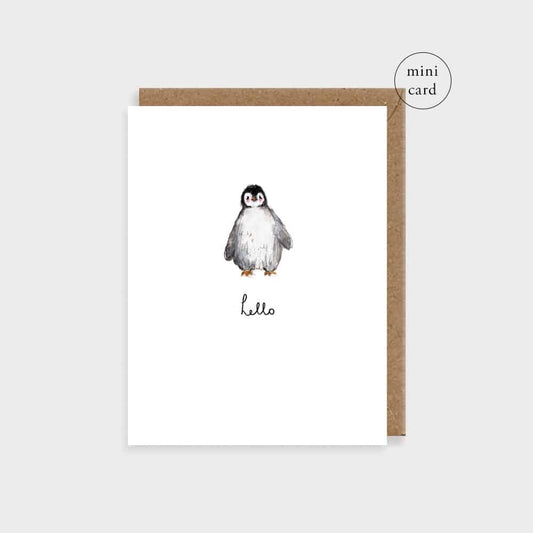 Penguin Mini Greetings Card