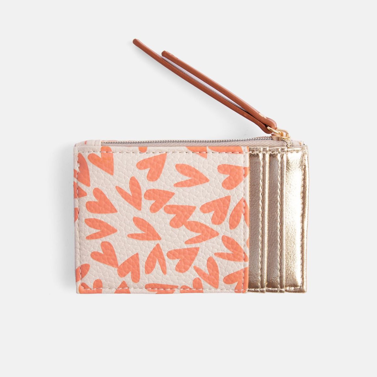 Coral Hearts Cardholder & Coin Purse