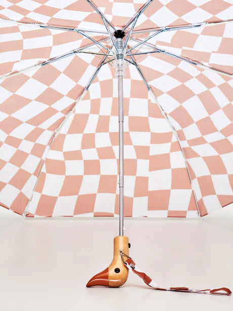 Peanut Butter Checkers Eco-Friendly Duck Umbrella