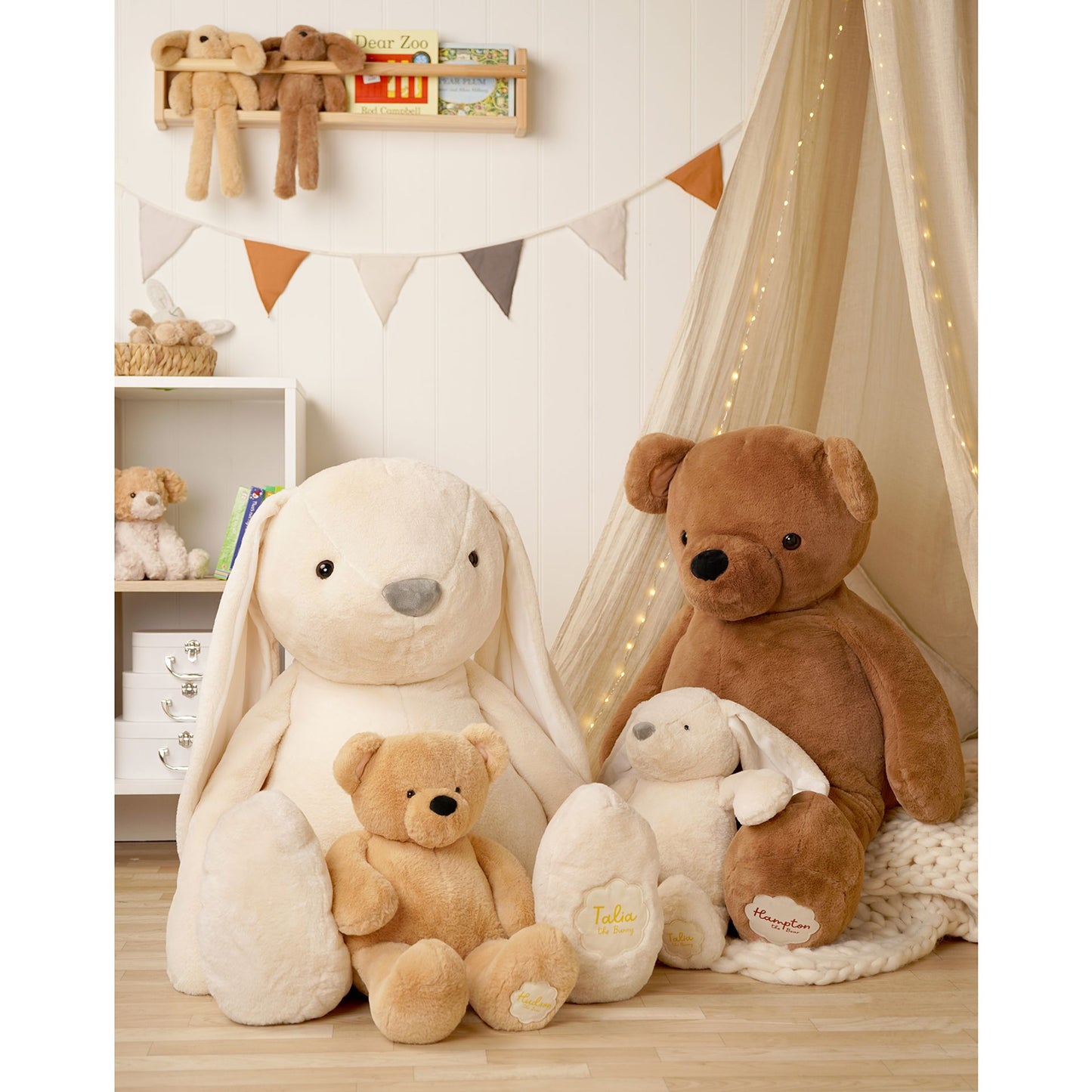 Softies Talia The Big Plush Cream Bunny