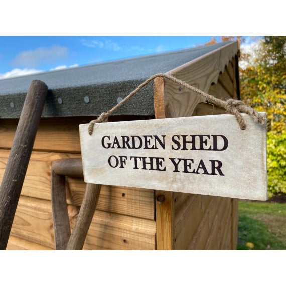 Garden Shed Of The Year Wooden Sign