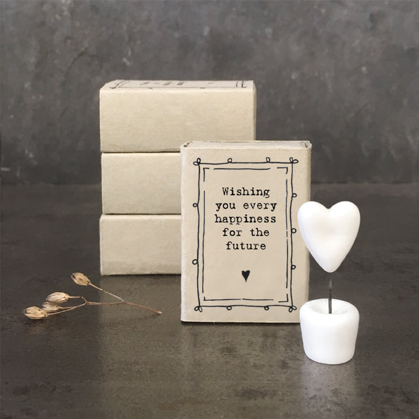 Matchbox Porcelain Heart Every Happiness For The Future