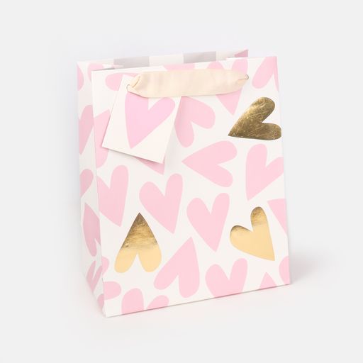 It’s A Girl Pink Hearts Medium Gift Bag