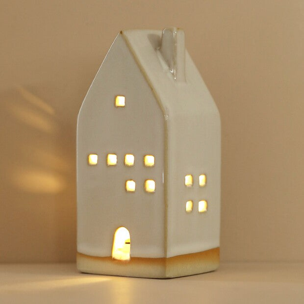 White Ceramic House LED