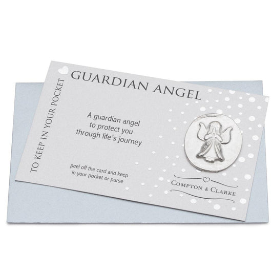 Guardian Angel Pewter Pocket Charm