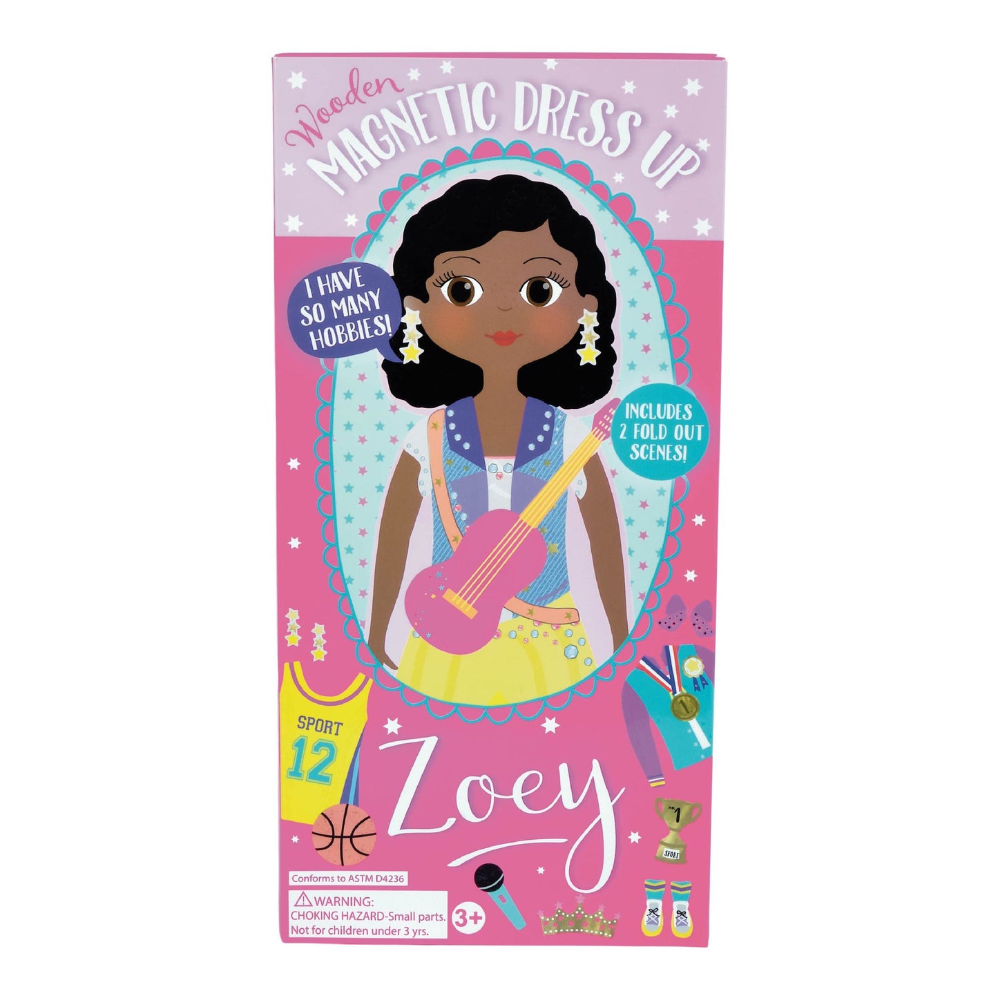 Zoey Wooden Magnetic Dress Up Doll