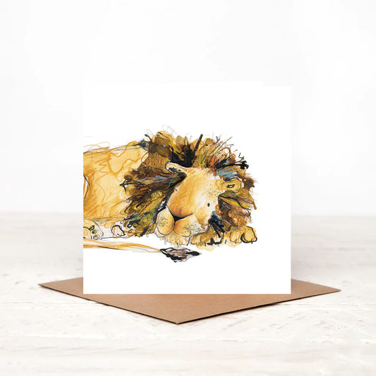 Arlo The Lion Open Greetings Card
