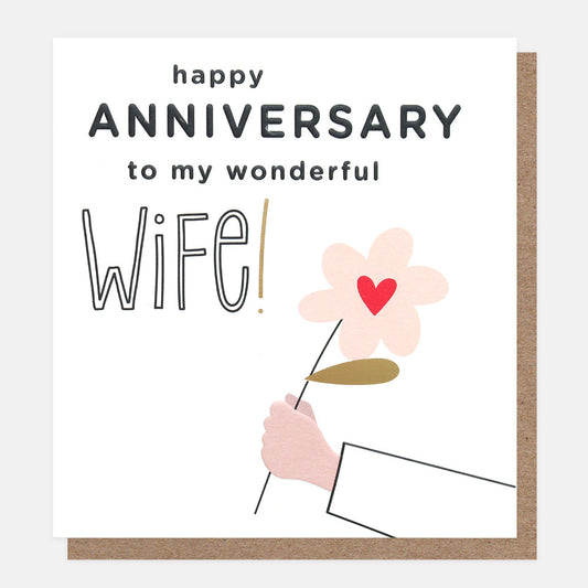Happy Anniversary Wife Greetings Card