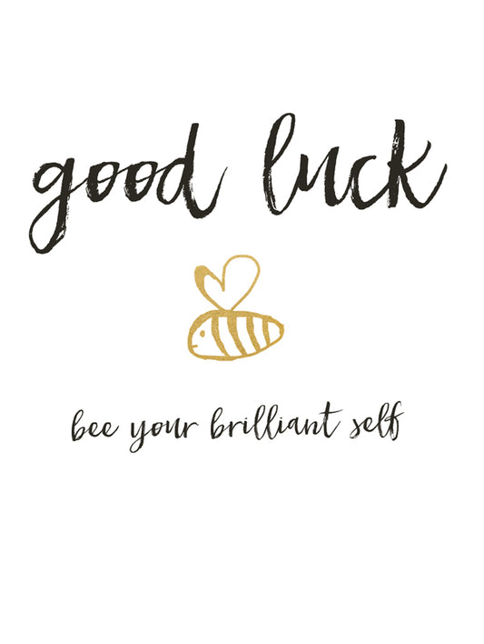 Small But Perfectly Formed Good Luck Greetings Card