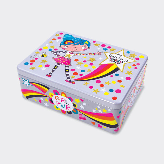 My Little Box Of Sparkly Things Girl Power Glitter Tin