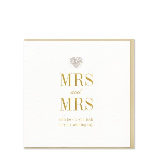 Mrs & Mrs Wedding Day Greetings Card