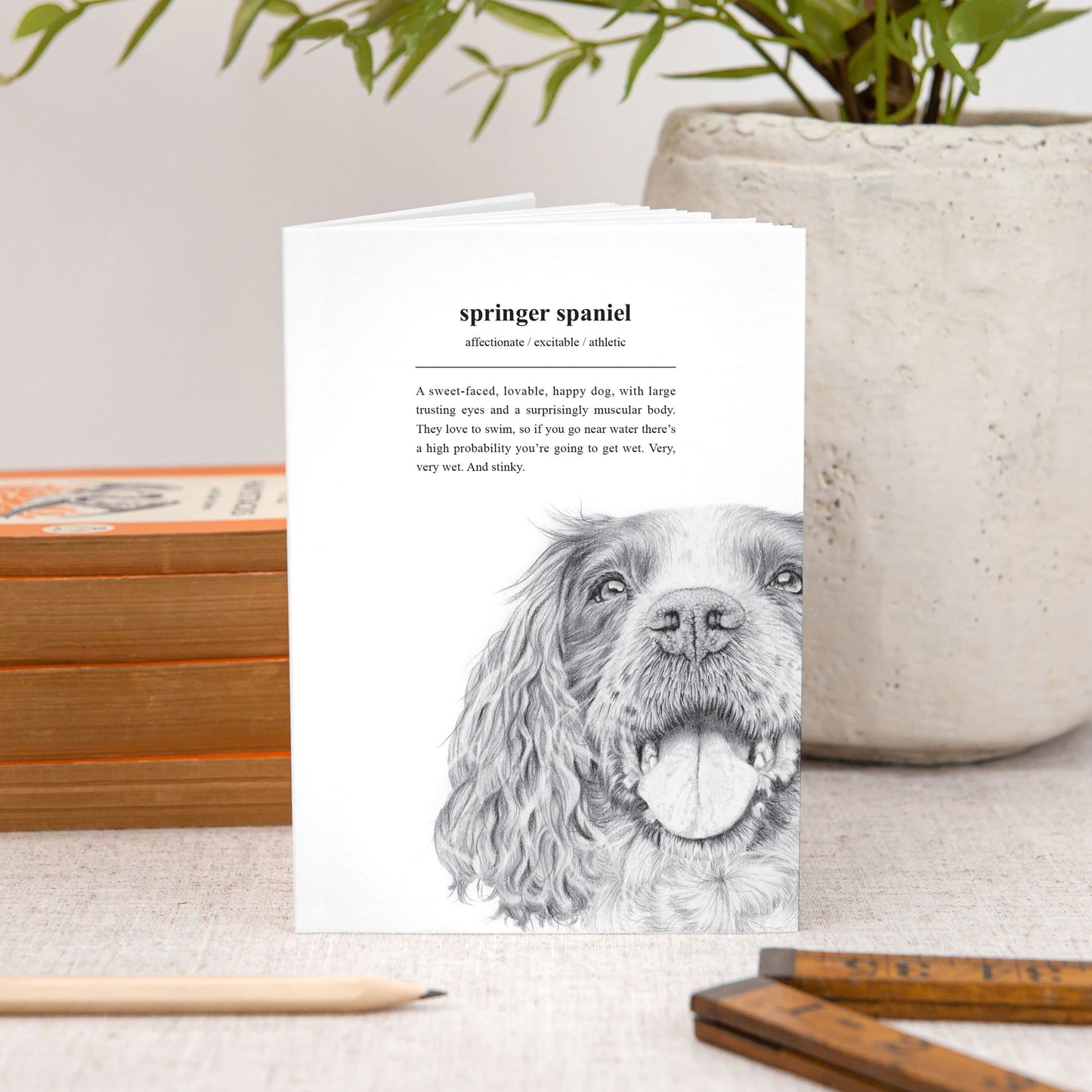 Pooch A6 Notebook Springer Spaniel