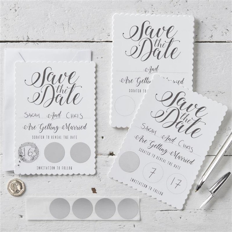 Scratch To Reveal Save The Date Cards