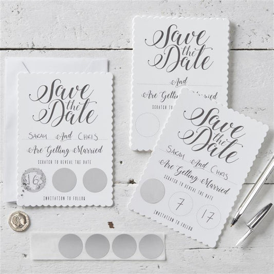 Scratch To Reveal Save The Date Cards