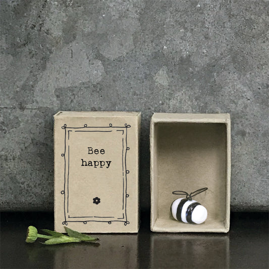 Matchbox Porcelain Bee Happy
