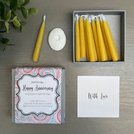 Just to say… Happy Anniversary Boxed Candles
