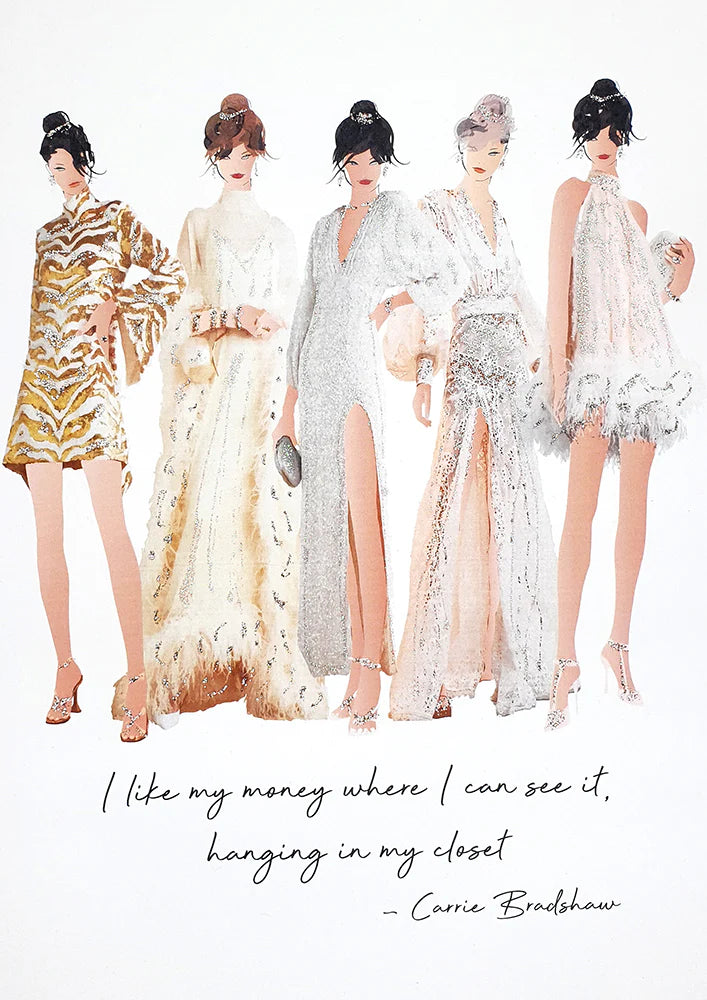 I Like My Money Where I can see it A4 Print