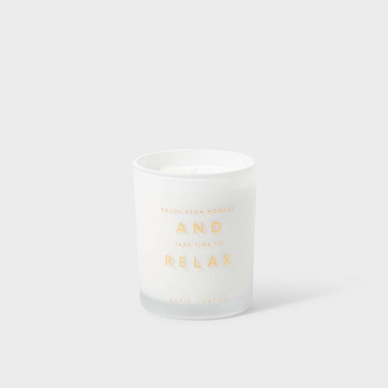 Katie Loxton Sentiment Candle 'Enjoy Each Moment And Take Time To Relax'