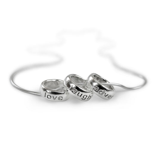 Love Laughter Adventure 925 Silver Necklace