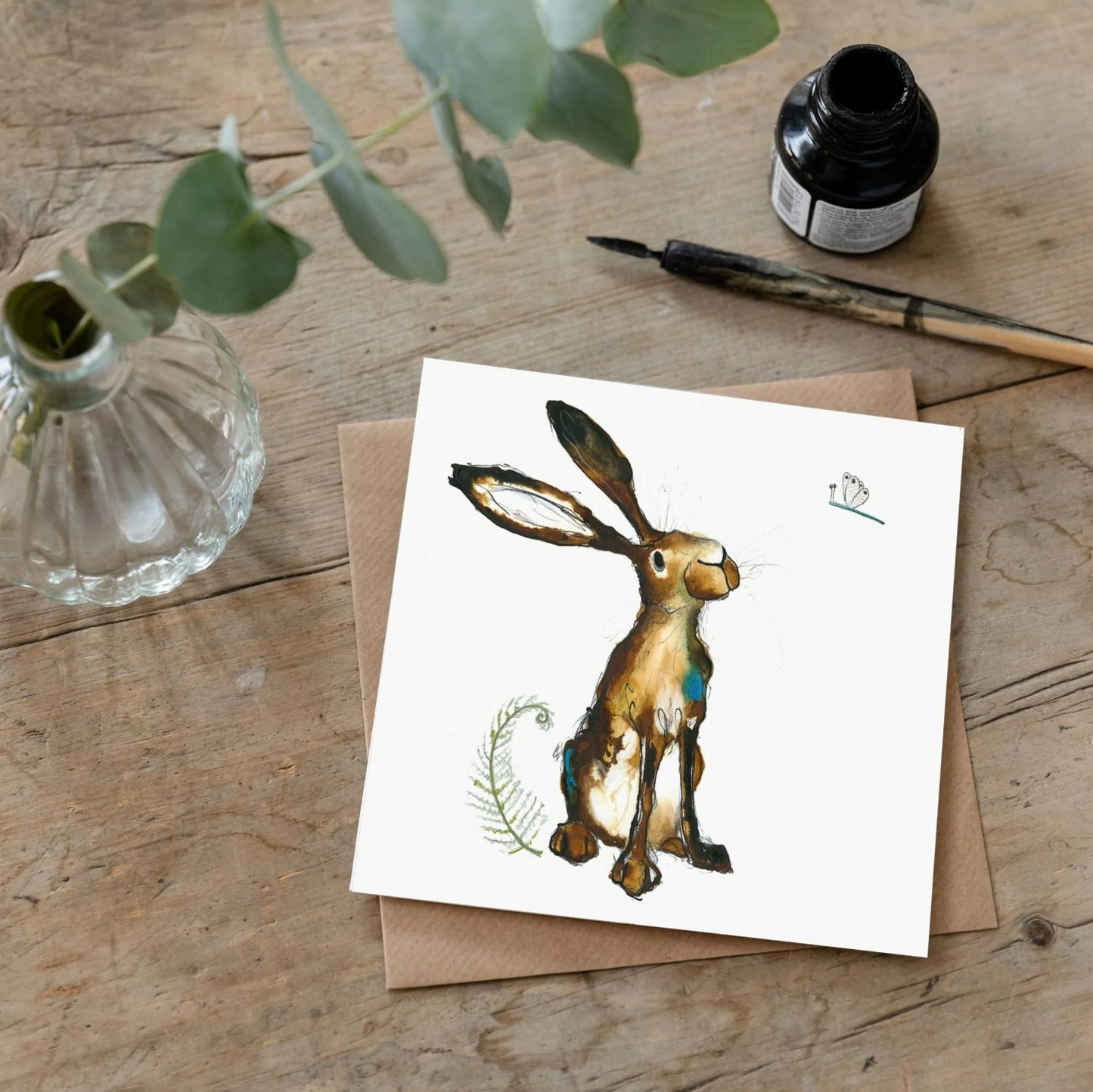 Molly Hare Open Greetings Card
