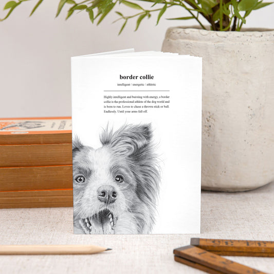 Pooch A6 Notebook Border Collie