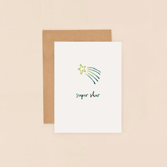 Super Star Mini Greetings Card