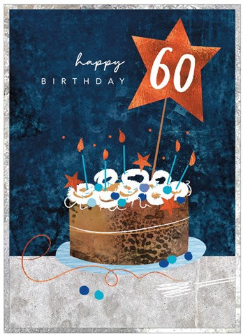 Happy 60th Birthday Greetings Card